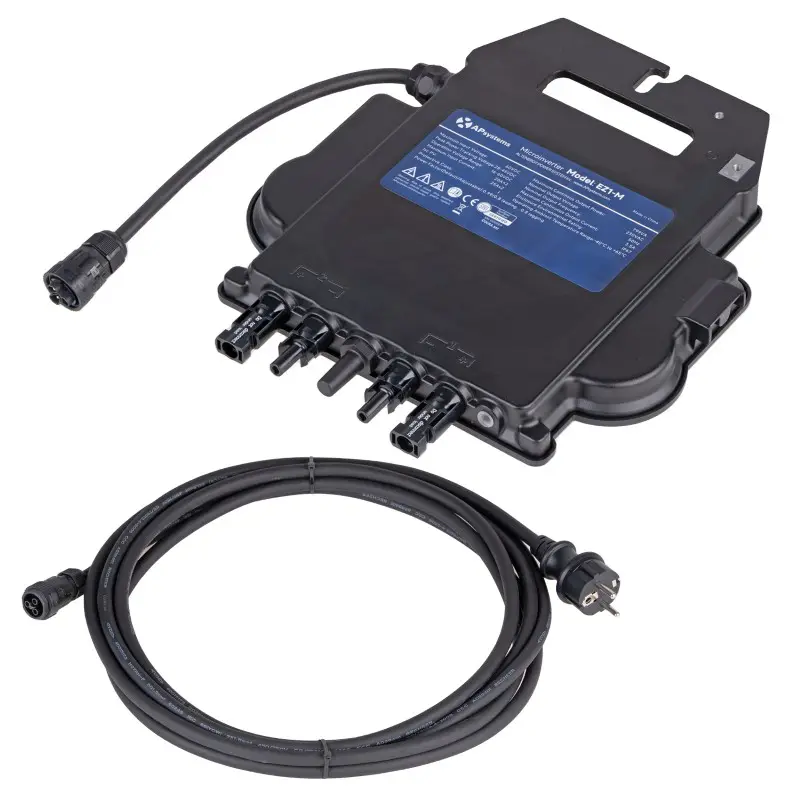  800W APSystems A-EZ1-M - inkl. 3m Anschlusskabel - PV Wechselrichter-Set