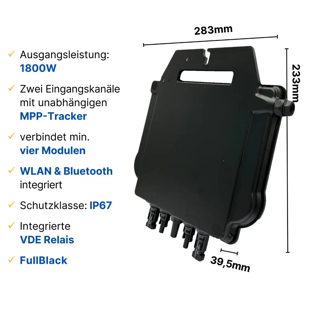 APSystems A-EZ1D 1800 Watt - PV Mikro-Wechselrichter  APSystems A-EZ1D 1800 Watt - PV Mikro-Wechselrichter