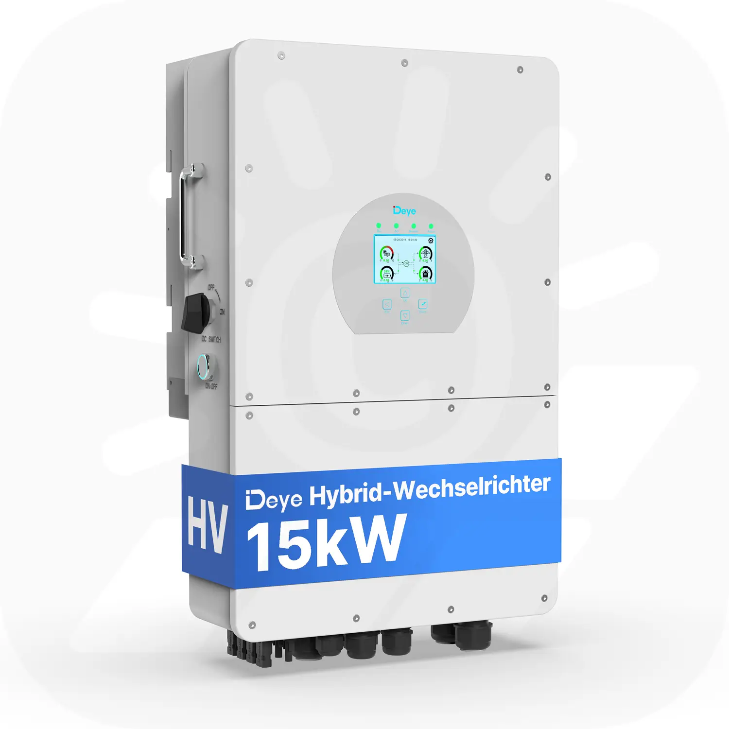 Deye SUN-15K-SG01HP3-EU-AM2 - Dreiphasig - 2/2+1 MPPT - Hybrid-Wechselrichter - Hochspannungsserie