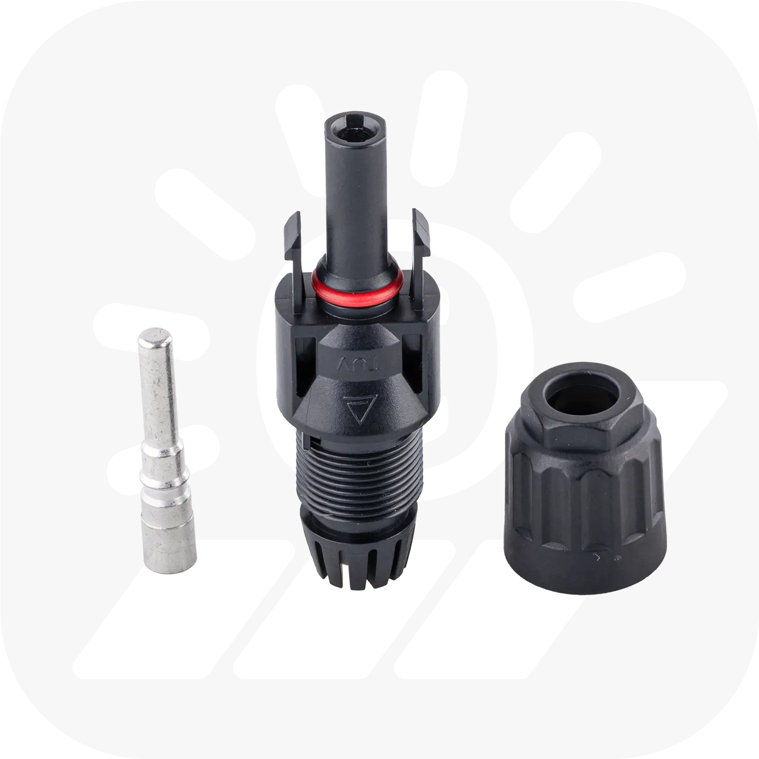 MC4 kompatible Stecker für 4-6mm² Solarkabel - PV-Stecker
