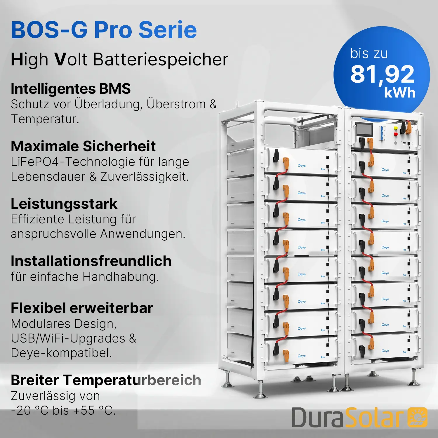 Deye BOS-G Pro Speicher System SET Deye BOS-G Pro Speicher System SET