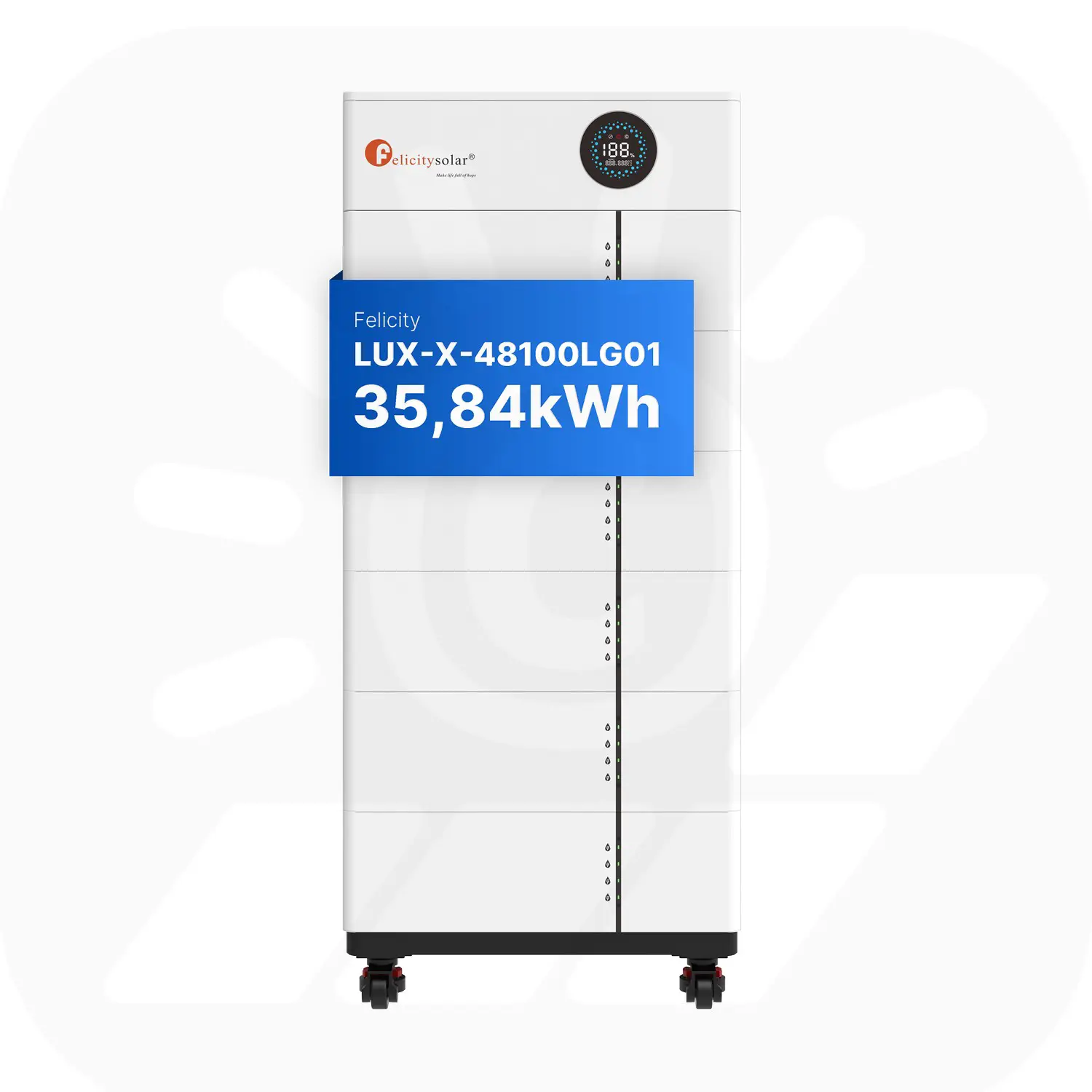 Felicity 35,84kWh PV-Speicher - LUX-X-48100LCG01 - Erweiterbare 48/51,2V LiFePO4 Batterie für Solaranlagen
