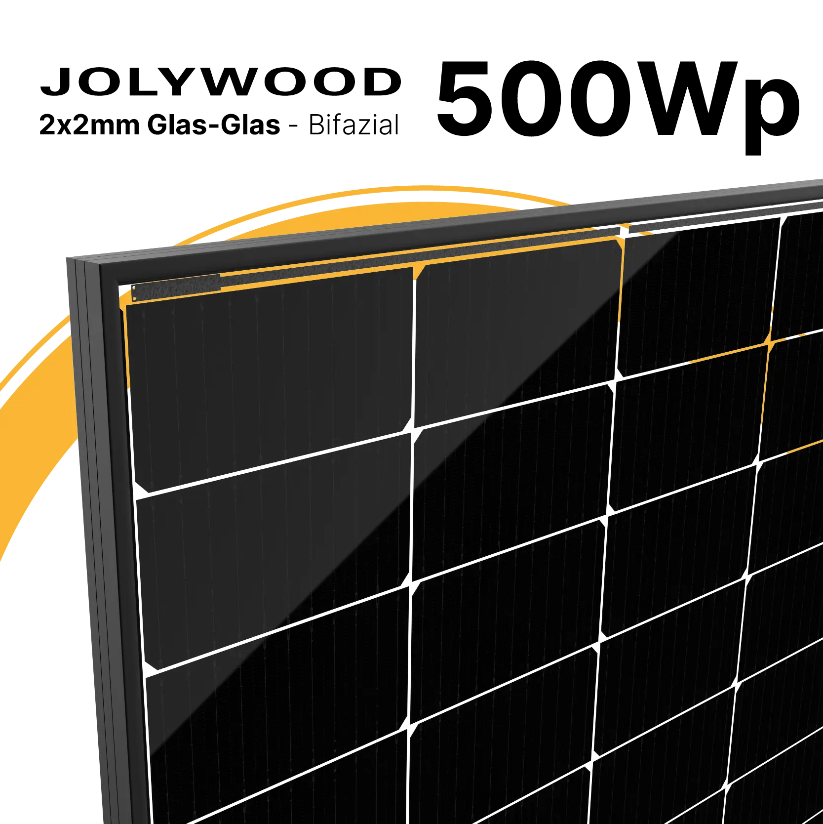 Jolywood JW-HD108N-R2-500W-FB - PV Modul 
