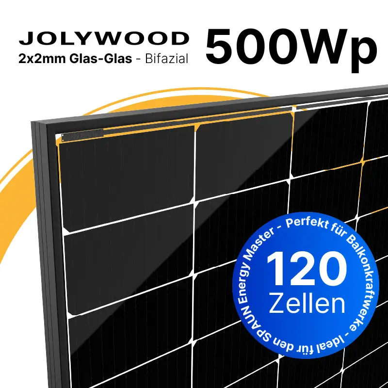Jolywood JW-HD120N-R3-500W-FB - PV Modul Menge: 1 Stück Jolywood JW-HD120N-R3-500W-FB - PV Modul Menge: 1 Stück